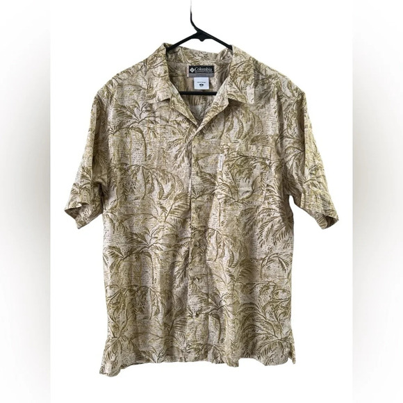 Columbia floral button down short sleeve shirt - Picture 1 of 5